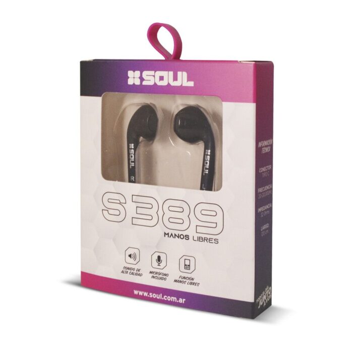 AURICULAR S389 MANOS LIBRES NEGRO - Imagen 2
