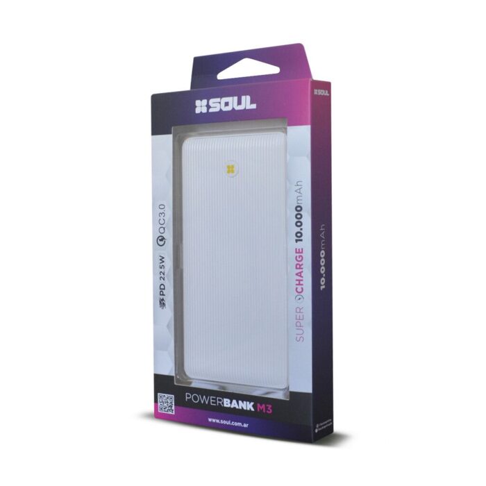 POWER BANK M3 10.000 BLANCO - Imagen 1