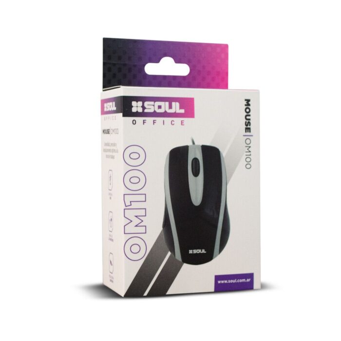MOUSE OPTICO CON CABLE SOUL OM100 - Imagen 1