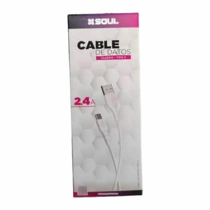 CABLE DE DATOS CLASSIC USB A  C  2.4A - Imagen 1