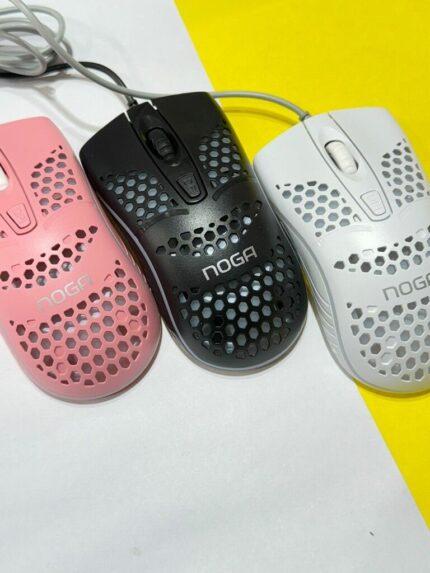 MOUSE GAMER USB NOGA ST-855 LUZ RGB (BLANCO)