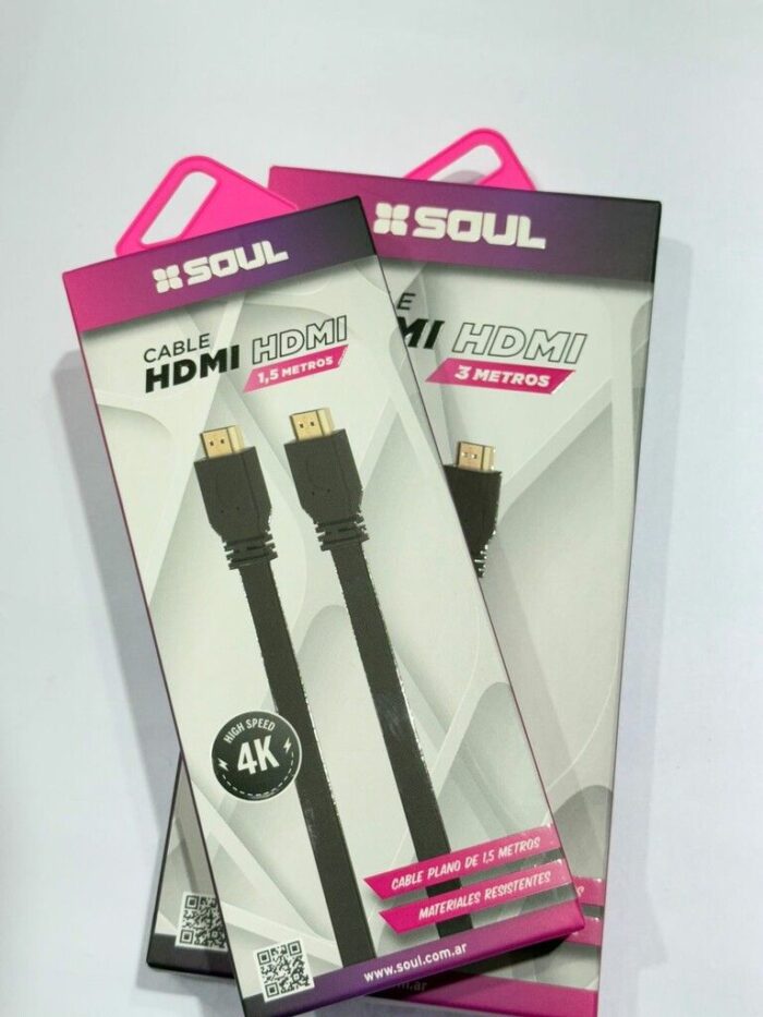 CABLE HDMI PLANO SOUL  HDMI-P01 1.5M - Imagen 1