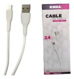 CABLE DE DATOS SOUL CLASSIC USB A  C  2.4A 1M - Imagen 3