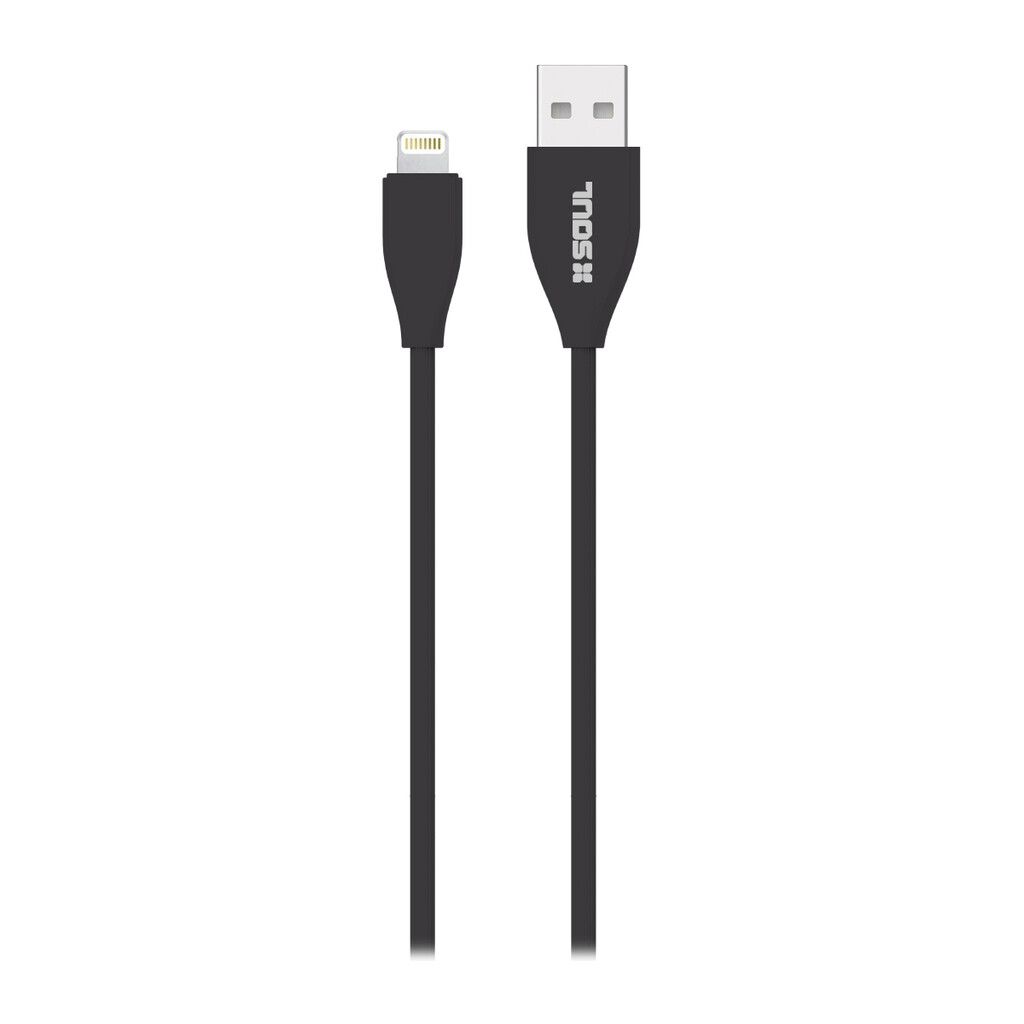 CABLE DE DATOS SOUL SOFT USB A LIGHTNING NEGRO CABLE DE DATOS SOUL SOFT USB A LIGHTNING NEGRO - Imagen 1