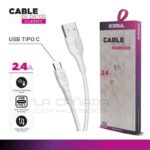 CABLE DE DATOS SOUL USB A TIPO C CLASSIC 2.4 AMP 2M - Imagen 2