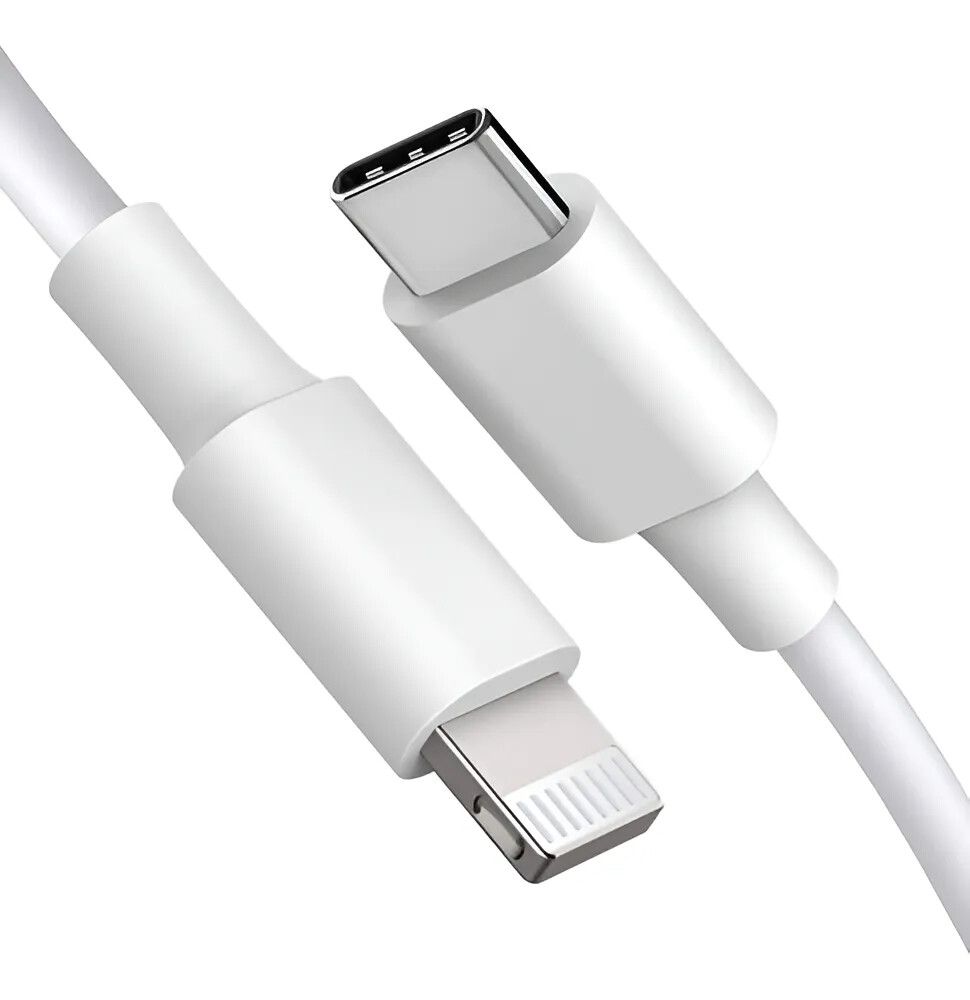 CABLE DE DATOS TIPO C A LIGHTNING IPHONE 2MTS CABLE DE DATOS TIPO C A LIGHTNING IPHONE 2MTS - Imagen 1