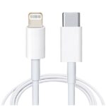 CARGADOR 220V USB C CON CABLE TIPO C A LIGHTNING 20W (14 PRO MAX) - Imagen 2