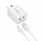 CARGADOR 220V  MIXOR REALIDAD 6.4  2 USB + CABLE LIGHTNING