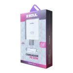 CARGADOR SOUL 220V CARGA INTELIGENTE TIPO C 65W - Imagen 2