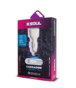 CARGADOR SOUL PARA AUTO 12V  USB+ C CON CABLE TIPO C 20W/PD 3.0 - Imagen 2