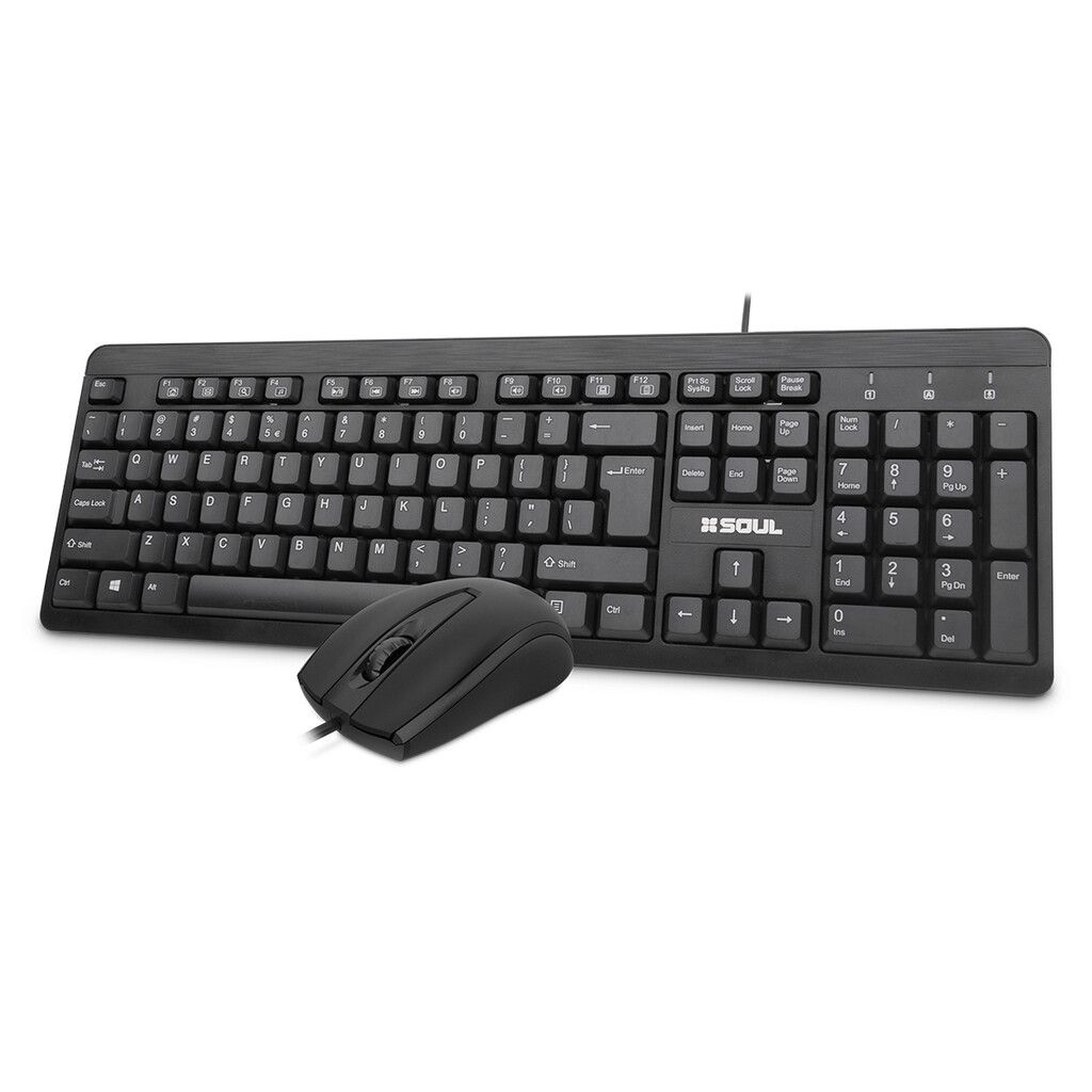 COMBO SOUL TECLADO Y MOUSE (CON CABLE) OC100 COMBO SOUL TECLADO Y MOUSE (CON CABLE) OC100 - Imagen 1