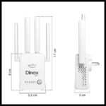 EXPANSOR/REPETIDOR WIFI DINAX 4 ANTENAS REP-RP4200A - Imagen 2