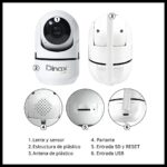 CAMARA DE SEGURIDAD CON MONITOREO DE ALARMA DINAX DX-CAM9689P - Imagen 3