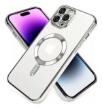 FUNDA MAGNETICA BORDE DE COLOR CON PROTECTOR DE CAMARA COMPATIBLE PARA IPHONE - Imagen 2